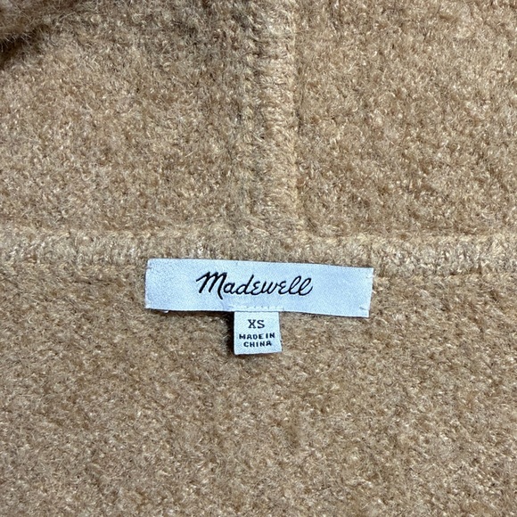 Madewell Gallatin Shawl-Collar Cardigan Sweater in Tan Size XS - Picture 8 of 9